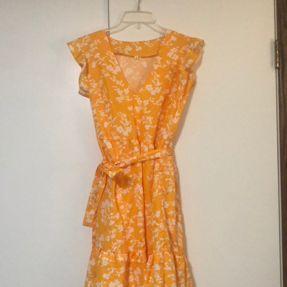 Yellow flower dress